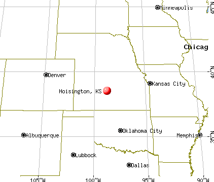 Hoisington, Kansas map