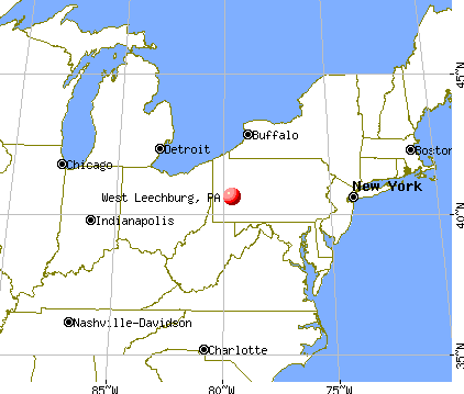 West Leechburg, Pennsylvania map