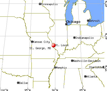 St. George, Missouri map
