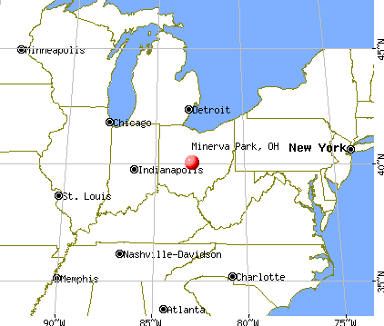 Minerva Park, Ohio map