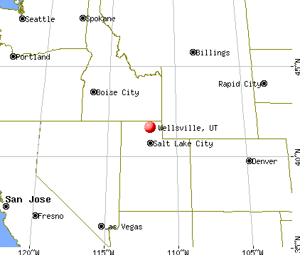 Wellsville, Utah map