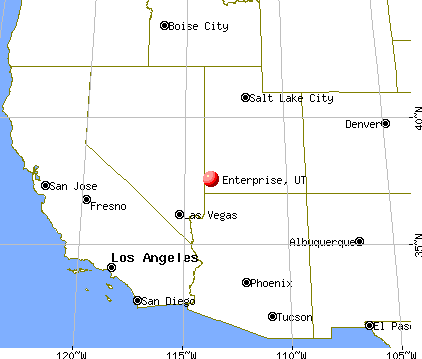 Enterprise, Utah map