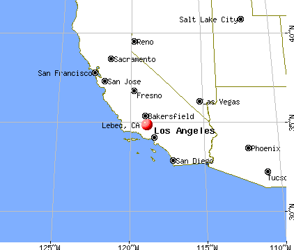 Lebec, California map
