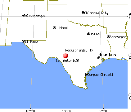 Rocksprings, Texas map