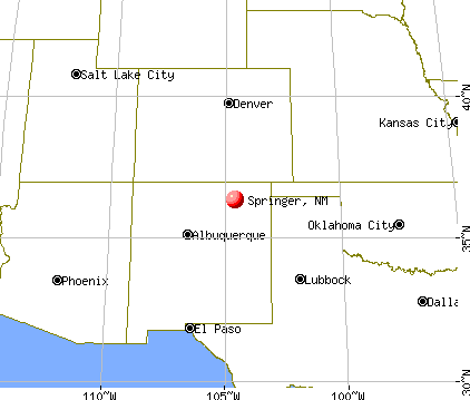 Springer, New Mexico map