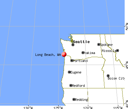 Long Beach, Washington map