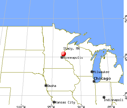 Stacy, Minnesota map