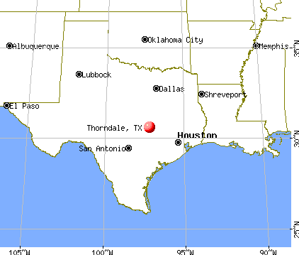 Thorndale, Texas map