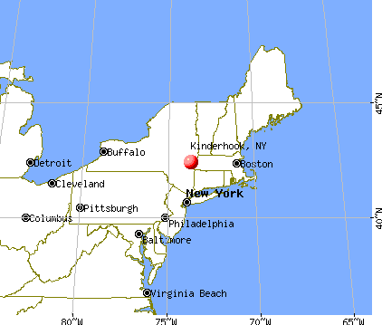 Kinderhook, New York map
