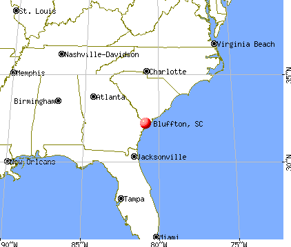 Bluffton, South Carolina map