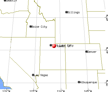 Kamas, Utah map