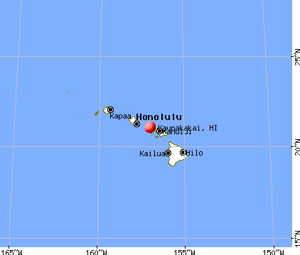 Kaunakakai, Hawaii map