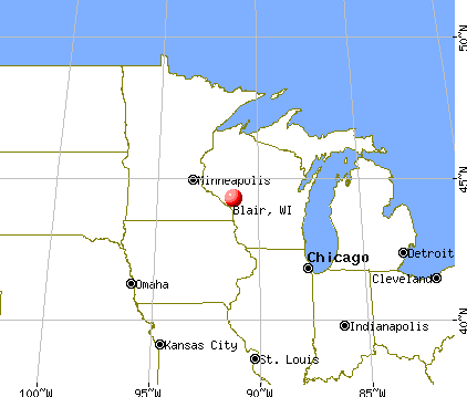 Blair, Wisconsin map