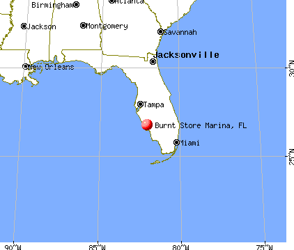 Burnt Store Marina, Florida map