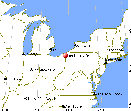Andover, Ohio map
