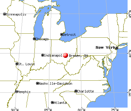Bremen, Ohio map