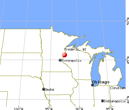 Frederic, Wisconsin map