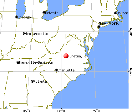 Gretna, Virginia map