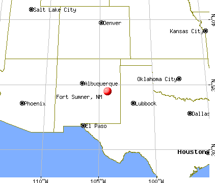 Fort Sumner, New Mexico map