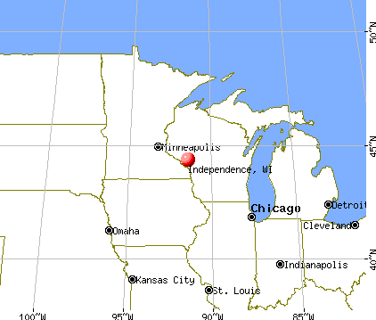 Independence, Wisconsin map