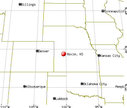 Hoxie, Kansas map
