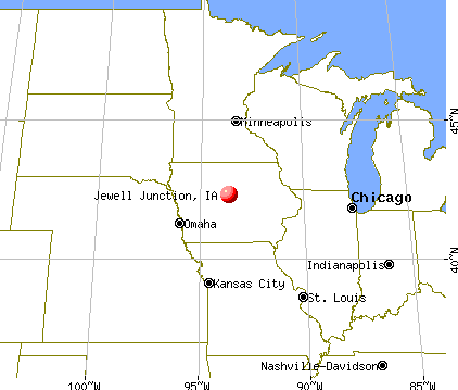 Jewell Junction, Iowa map
