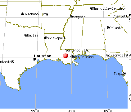 Sorrento, Louisiana map