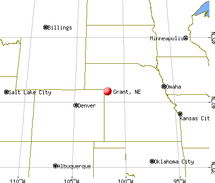 Grant, Nebraska map
