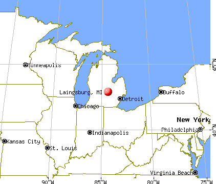 Laingsburg, Michigan map