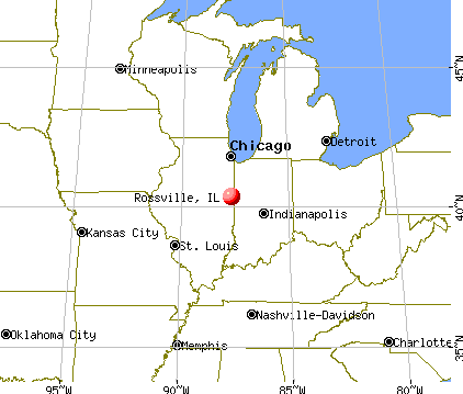 Rossville, Illinois map