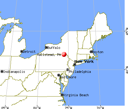 Hallstead, Pennsylvania map