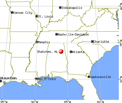 Ohatchee, Alabama map