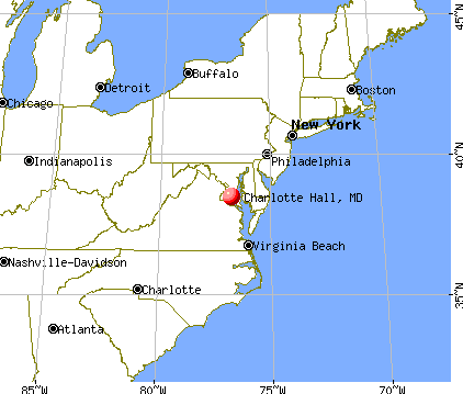 Charlotte Hall, Maryland map