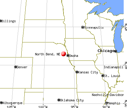 North Bend, Nebraska map