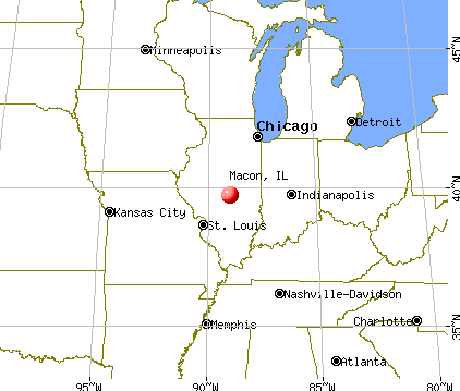 Macon, Illinois map