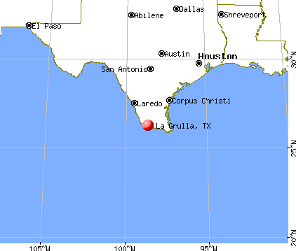 La Grulla, Texas map