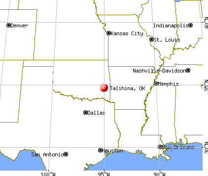 Talihina, Oklahoma map