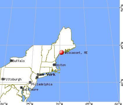 Wiscasset, Maine map