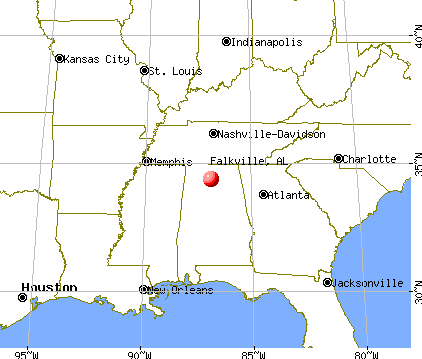 Falkville, Alabama map