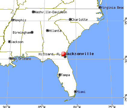 Hilliard, Florida map