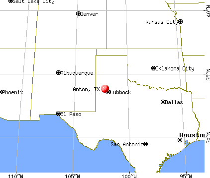 Anton, Texas map