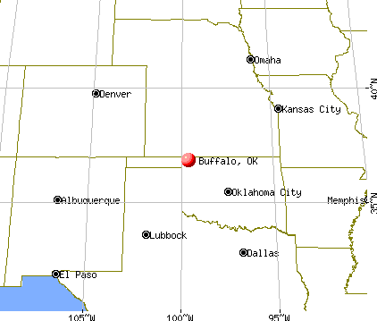 Buffalo, Oklahoma map