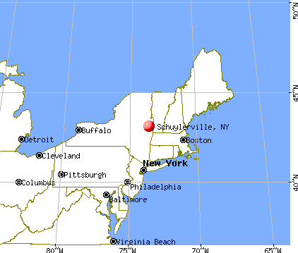 Schuylerville, New York map