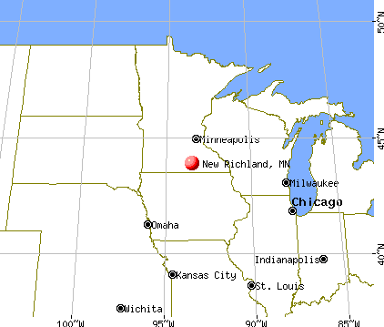 New Richland, Minnesota map