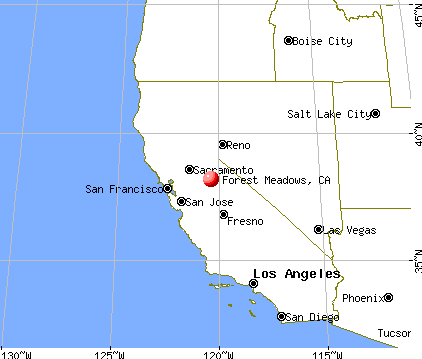 Forest Meadows, California map