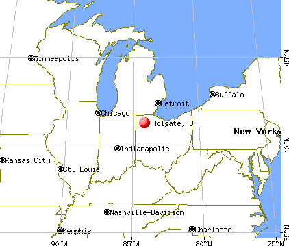 Holgate, Ohio map