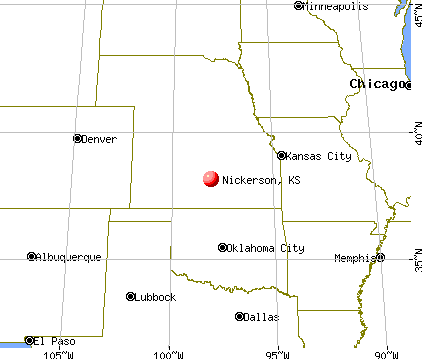 Nickerson, Kansas map