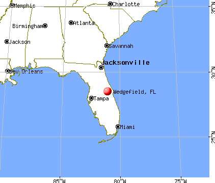 Wedgefield, Florida map