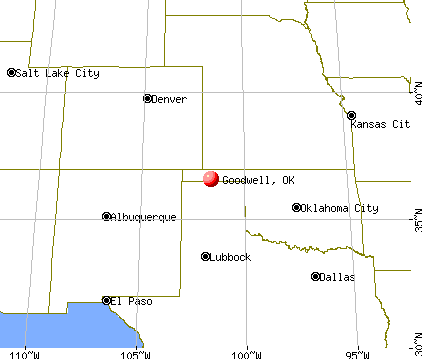 Goodwell, Oklahoma map