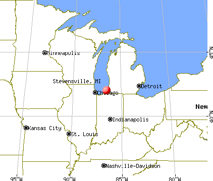 Stevensville, Michigan map